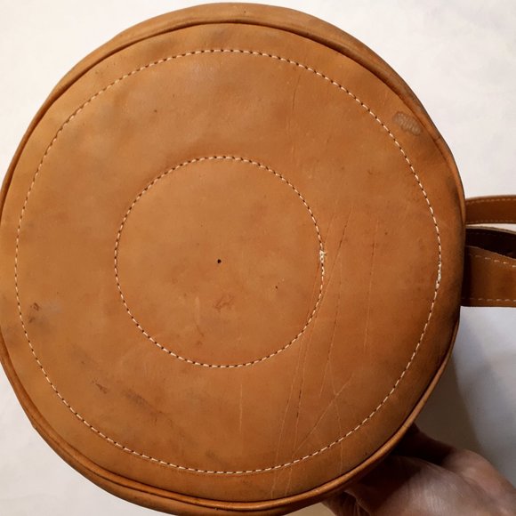 Stripes & Ikat Woven & Leather Bucket Shoulder Bag - Picture 3 of 7